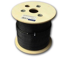 DATACOM S/FTP wire CAT7 PE,Fca 100m, sheath juodas OUTDOOR