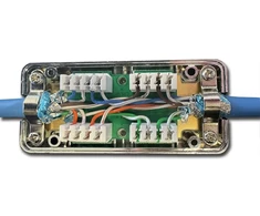 DATACOM STP CAT6A Notch Connector LSA Sidabrinis