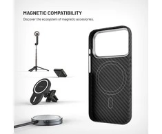 Dėklas Fixed Etuo Mag Velar su obsługą Magsafe dla Samsung Galaxy S26+ juoda