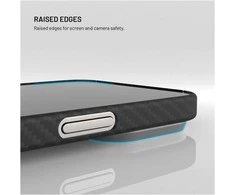 Dėklas Fixed Aramidowa pokrywa tylna FIXED MagVelar su obsługą MagSafe dla Apple iPhone Air, juoda