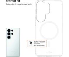 Dėklas Fixed Tylna obudowaFIXEDMagShellz obsługą MagSafe dla Samsung Galaxy S26 Ultra, przezroczysta