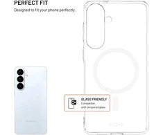 Dėklas Fixed Tylna obudowaFIXEDMagShellz obsługą MagSafe dla Samsung Galaxy S26+, przezroczysta