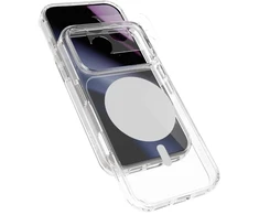 Dėklas Epico Dot Mag+ Case | iPhone 17 Pro Max/18 Pro Max | Qi2 &amp; MagSafe Compatible | Gray | Crossbody Straps &amp; Camera Island Protection