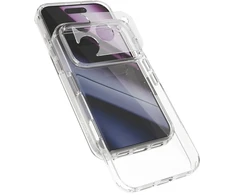 Dėklas Epico Hero Case for iPhone 17 Pro/18 Pro: Ultra-Lightweight Case - Transparent (Crossbody Straps &amp; Camera Island Protection)