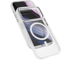 Epico „Hero Pro Mag+Case“ dėklas, skirtas „iPhone 17 Pro“, suderinamas su „Qi2“ ir „MagSafe“, matinis, skaidrus.