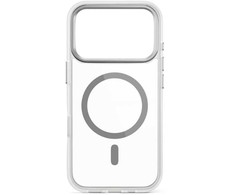 Epico „Hero Pro Mag+Case“ dėklas, skirtas „iPhone 17 Pro“, suderinamas su „Qi2“ ir „MagSafe“, matinis, skaidrus.