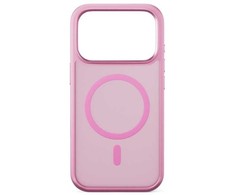„Epico HeroMatte Pro Mag+Case“ dėklas, skirtas „iPhone 17 Pro“, suderinamas su „Qi2“ ir „MagSafe“, rožinis