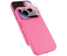 Dėklas Epico Silicone Pro Mag+ Case for iPhone 17 Pro/18 Pro (Qi2 &amp; MagSafe compatible) - Rožinė