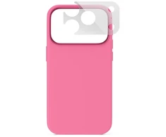 Dėklas Epico Silicone Pro Mag+ Case for iPhone 17 Pro/18 Pro (Qi2 &amp; MagSafe compatible) - Rožinė