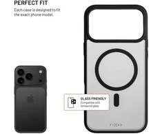 Dėklas Fixed TAISYTAS „MagMisty“ galinis dangtelis su „MagSafe“ palaikymu, skirtas „Apple iPhone 17 Pro Max“, juodas