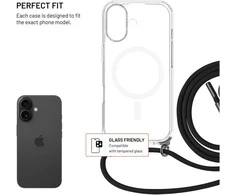 Dėklas Fixed FIXED MagPure Neck dla Apple iPhone 17, juoda