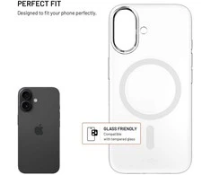 Dėklas Fixed FIKSUOTAS „MagShell“ galinis dangtelis su „Magsafe“ palaikymu, skirtas „Apple iPhone 17“, skaidrus