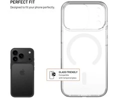 Dėklas Fixed FIKSUOTAS „MagShell“ galinis dangtelis su „Magsafe“ palaikymu, skirtas „Apple iPhone 17 Pro“, skaidrus