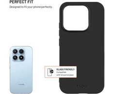 Dėklas Fixed Tylny gumowany pokrowiec FIXED Story dla Xiaomi 17 juoda