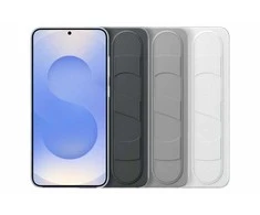 Dėklas „Samsung Galaxy S25+“ stovinčio rankenos dangtelis pilkas