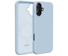 Dėklas Telforceone Etteri Silicone Mag Apple iPhone 16 6,1" žydros spalvos