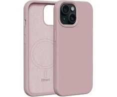 Dėklas Telforceone Etteri Silicone Mag Apple iPhone 15 6,1" rožinės spalvos