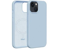 Dėklas Telforceone Etteri Silicone Mag Apple iPhone 14 6,1" žydros spalvos