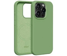 Dėklas Telforceone Etteri Silicone Mag Apple iPhone 15 Pro 6,1" šviesiai žalios spalvos