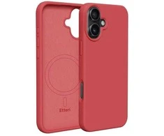 Telforceone Etteri silikoninis dėklas Apple iPhone 16 6.1" aviečių