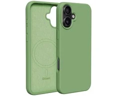 Dėklas Telforceone Etteri Silicone Mag Apple iPhone 16 6,1" šviesiai žalios spalvos