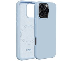 Dėklas Telforceone Etteri Silicone Mag Apple iPhone 16 Pro 6,3" žydros spalvos