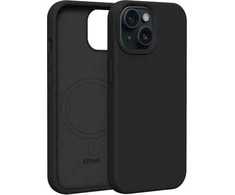 Dėklas Telforceone Etteri Silicone Mag Apple iPhone 15 6,1" juodos spalvos