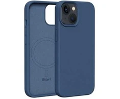 Dėklas Telforceone Etteri Silicone Mag Apple iPhone 14 6,1" mėlynos spalvos