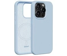 Dėklas Telforceone Etteri Silicone Mag Apple iPhone 15 Pro 6,1" žydros spalvos