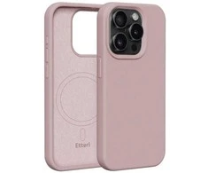 Dėklas Telforceone Etteri Silicone Mag Apple iPhone 15 Pro 6,1" rožinės spalvos