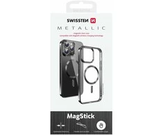 Swissten Clear Jelly Magstick metalinis dėklas, skirtas Apple iPhone 16 Pro
