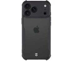 Tactical Quantum Stealth dėklas skirtas Apple iPhone 17 Pro Max skaidrus/juodos spalvos