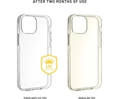 TPU gelio dėklas FIXED Story AntiUV Apple iPhone 17 Pro Max, skaidrus