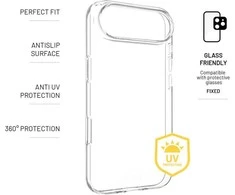 Dėklas TPU gel cover FIXED Story AntiUV for Apple iPhone Air, clear