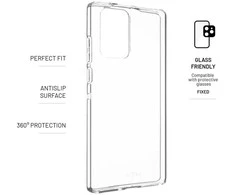 Fixed FIKSUOTAS TPU gelio dėklas, skirtas „Motorola Edge 50 Fusion“, skaidrus