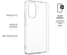 TPU gelio dėklas FIXED Story, skirtas POCO X7 Pro, skaidrus