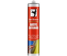Den Braven Acrylic Exterior, 280ml, baltas