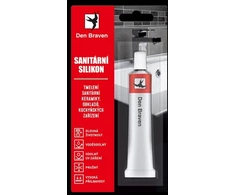 Den Braven DTZ DENBRAVEN Sanitary silicone 23ml baltas RL