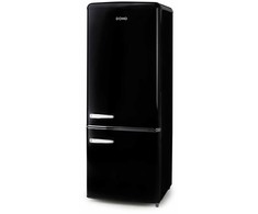 Šaldytuvas DOMO DO91706R Retro fridge-šaldiklis bottom 147/44 l, juodas
