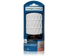 Yankee Candle kvapų difuzoriaus ScentPlug rinkinys (EU kištukas) – Rožinė Sands™ "Organic Pattern“ dizainas