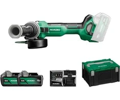 Kampinis šlifuoklis Hikoki G1813DAWQZ; 18 V; 2x5,0 Ah akum.