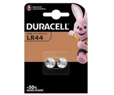 Duracell alkaline button cell battery, 2 pcs (LR44)