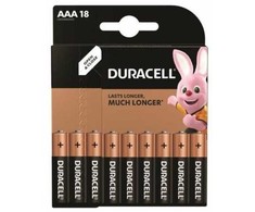 Duracell Basic alkaline batteries, 18 pcs (AAA)
