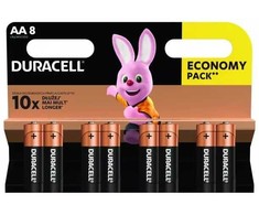 Duracell Basic alkaline batteries, 8 pcs (AA)