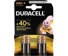 Duracell Basic alkaline batteries, 4 pcs (AAA)