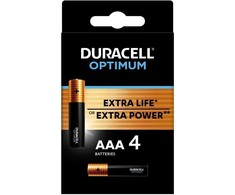 Duracell Optimum šarminės baterijos, 4 vnt. (AAA)