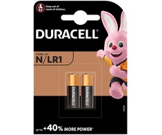 Duracell alkaline battery, 2 pcs (N/LR1)