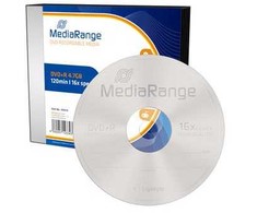 MediaRange DVD+R 4.7GB 5vnt Pack 16x Slimcase