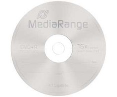MediaRange DVD+R 4.7GB 5vnt Pack 16x Slimcase