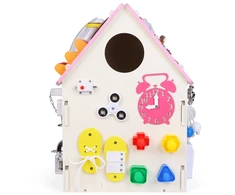 2Kids Toys 2Kids Žaislai Veiklos lenta Namelis rožinis